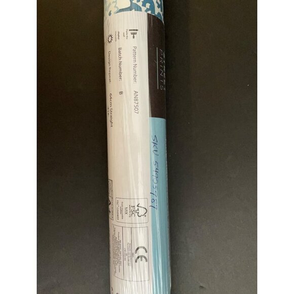 Anthropologie Joy De Vie Blue Toile Wallpaper NEW Roll - Picture 9 of 11